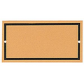 Satin Brass Plate w/Black Screened Border & 2 Holes (2 1/4"x4 1/4")